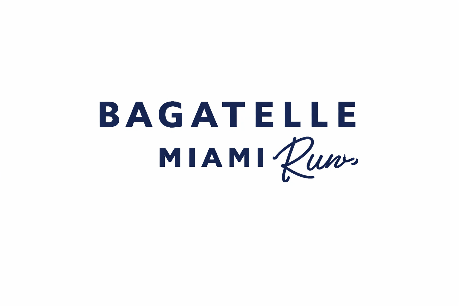 Bagatelle Miami Run on the River logo Miami River dayclub